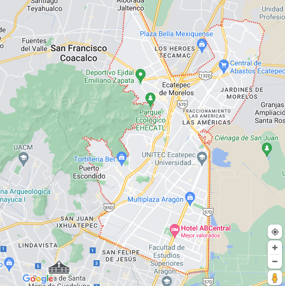 mapa de Ecatepec