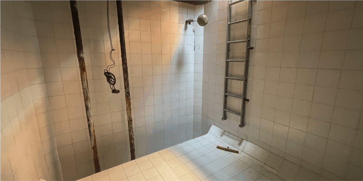 Cisterna limpia después de la limpieza de cisterna en Chimalhuacán