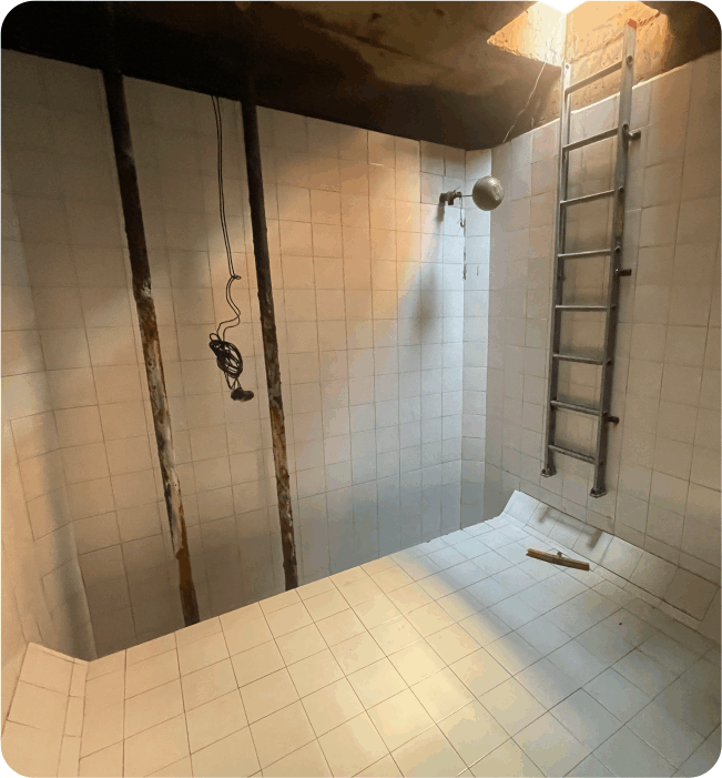 Cisterna limpia después del servicio de lavado de cisterna en Acolman