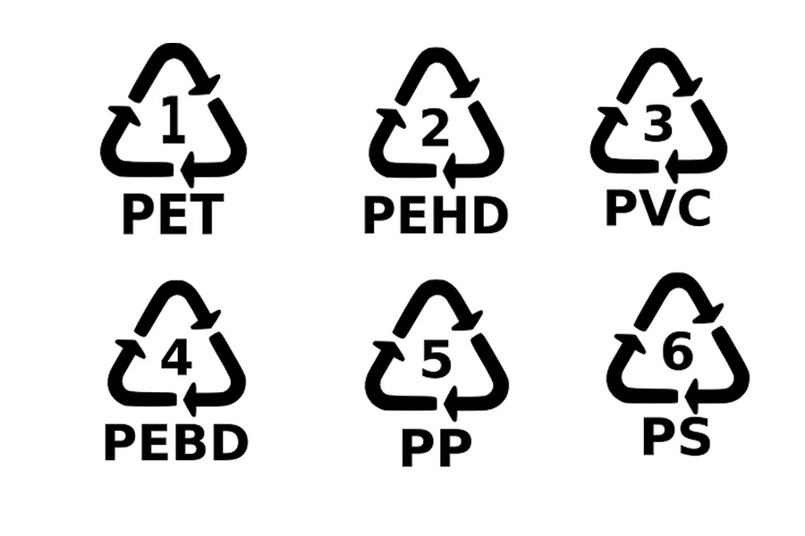 como se clasifican los tipos de plásticos