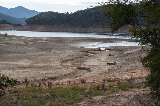 sequía en un lago de México