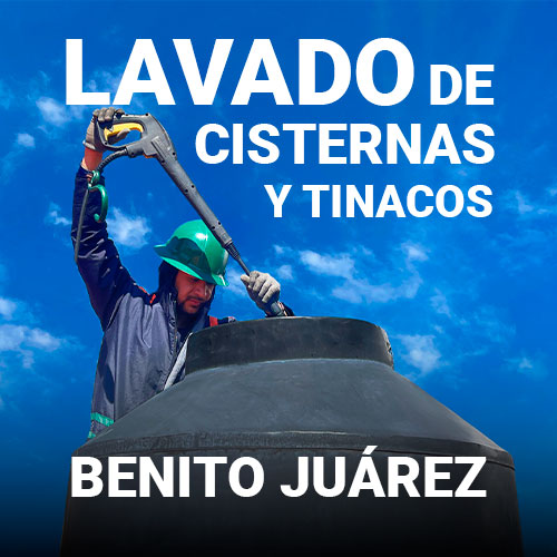 lavado de tinacos profesional en Benito Juárez