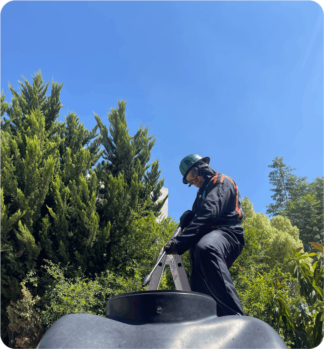 Lavado de tinacos en Ixtapaluca