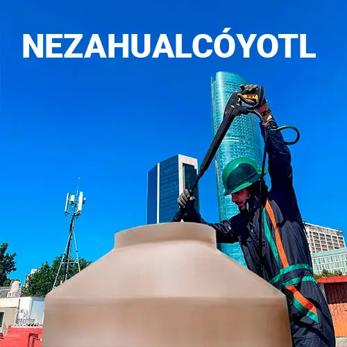 lavado de tinaco en Nezahualcóyotl 