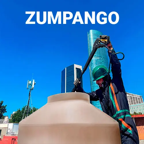 lavado de tinaco en Zumpango 