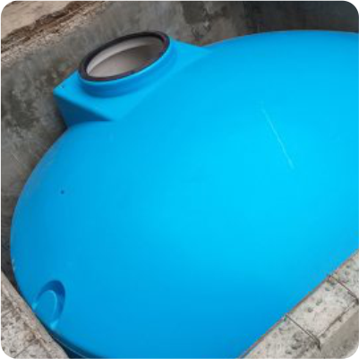 Cisterna prefabricada antes del lavado de cisternas en CDMX y EDOMEX